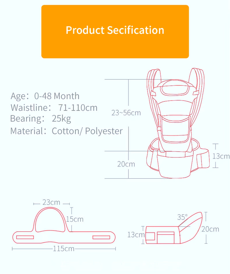Multifunctional Baby Carrier Wrap: Versatile Ring Sling for Convenient Infant and Toddler Transport