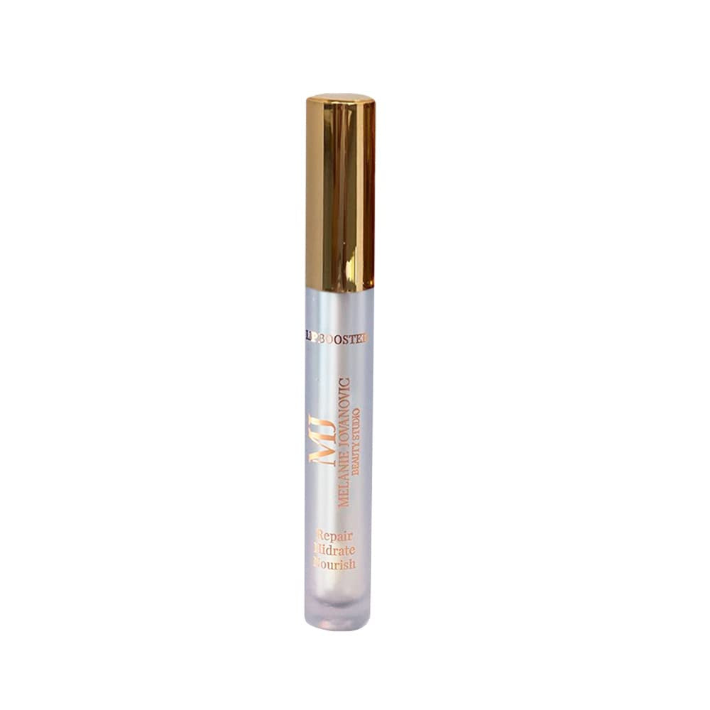 Lip Booster Clear | Contains Hyaluronic Acid, Collagen and Oligopeptides | Lip Gloss Repairs and Smooths | for Everyday Use | Nourishes and Hydrates Lips | Mela Beauty Studio Professional Makeup