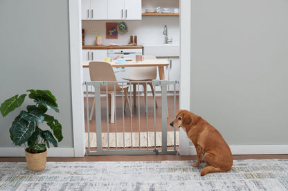 Pressure-Mounted Baby Gates for Doorways, Securetech® No-Drill Design with Integrated Door, Adjustable Width 29-38 Inches