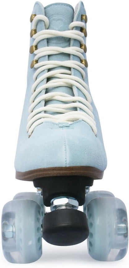 Artistic Pro Roller Skates Women, Kids & Men -Suede Boot Adjustable Stopper- Indoor, Outside, Rink, & Rhythmic Roller Skating. Black, Blue, Gray, Green, Pink, White