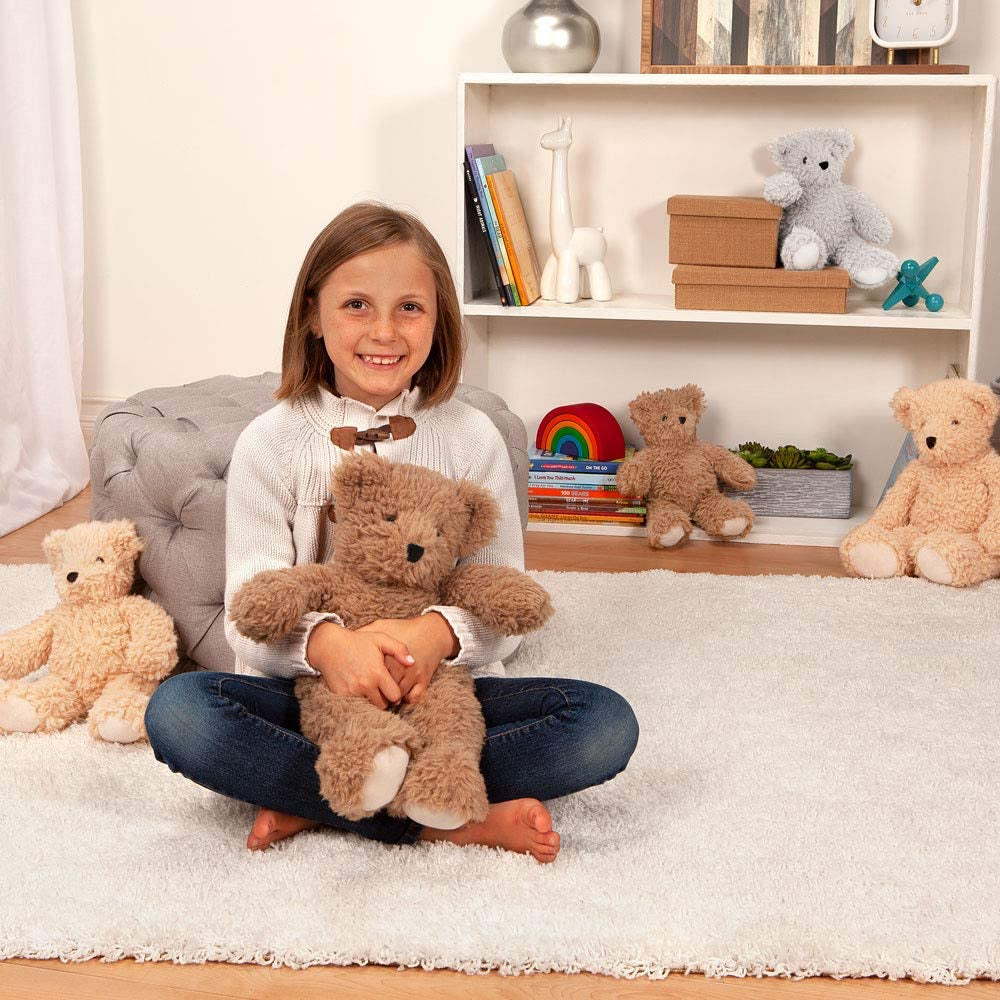 13-Inch Almond Brown Bear Stuffed Animal | Made in the USA with 100% Recycled Filling | Bear Hospital Care Support