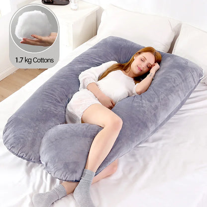 1.3KG Multi-Functional Cotton Maternity Pillow for Pregnancy and Breastfeeding Support