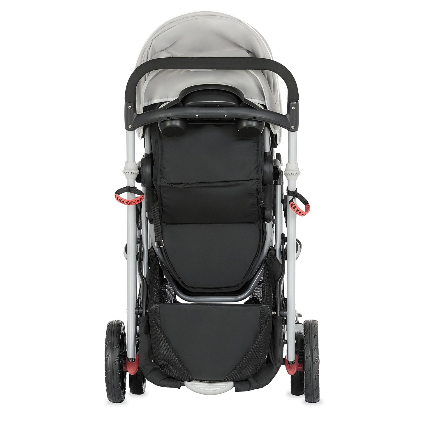 Track Tandem Stroller - Face-to-Face Design in Light Grey