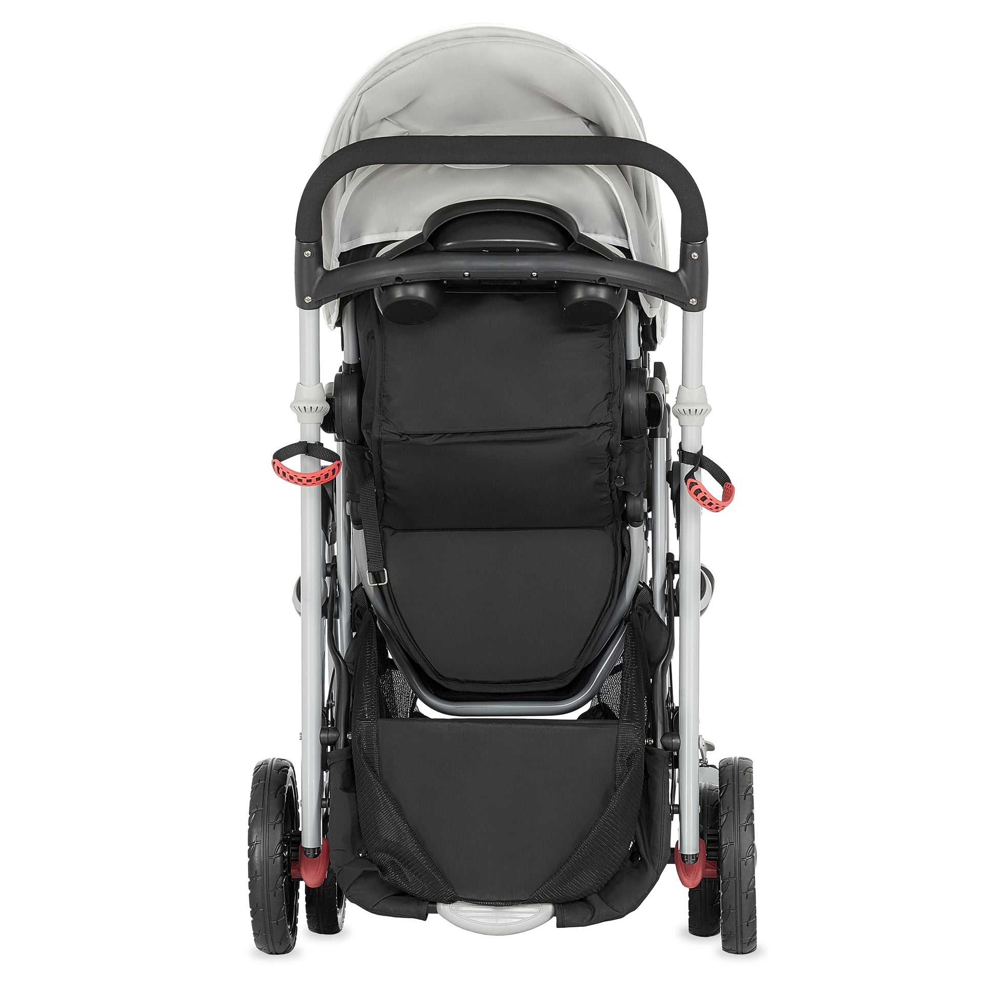 Track Tandem Stroller - Face-to-Face Design in Light Grey