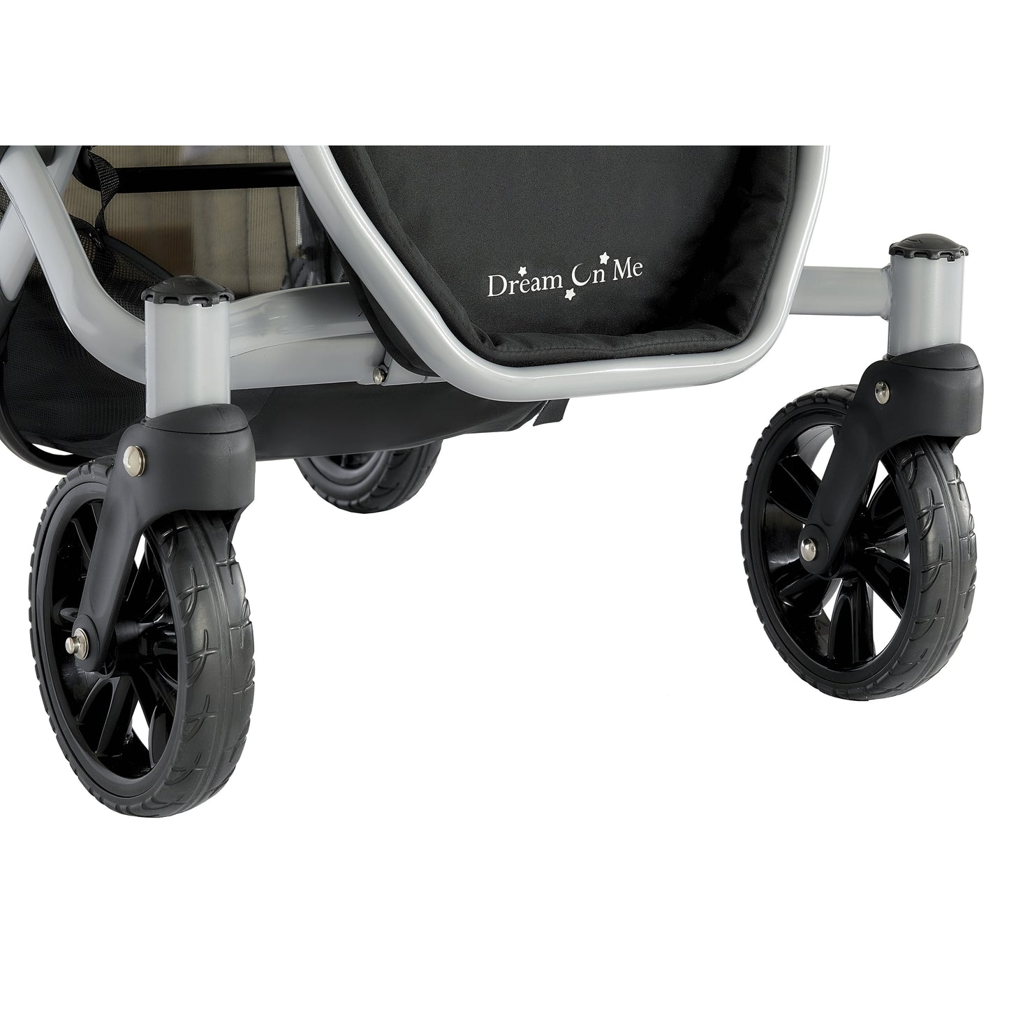 Track Tandem Stroller - Face-to-Face Design in Light Grey