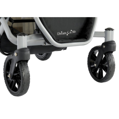 Track Tandem Stroller - Face-to-Face Design in Light Grey