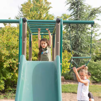 Earthtone Colors Monkey Bar Adventure Swing Set
