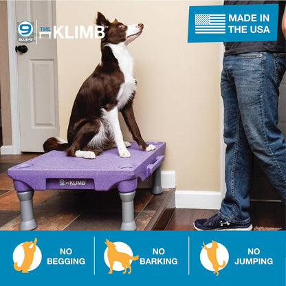 Pet Products KLIMB Dog Training Platform and Agility System, Durable and Portable for Indoor or Outdoor Use, Made in the USA, Black