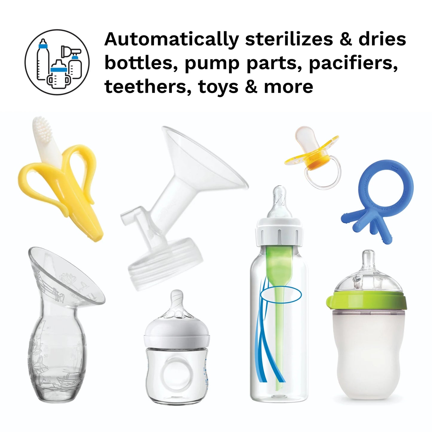 Electric Steam Sterilizer and Dryer for Infant Feeding Products and Accessories