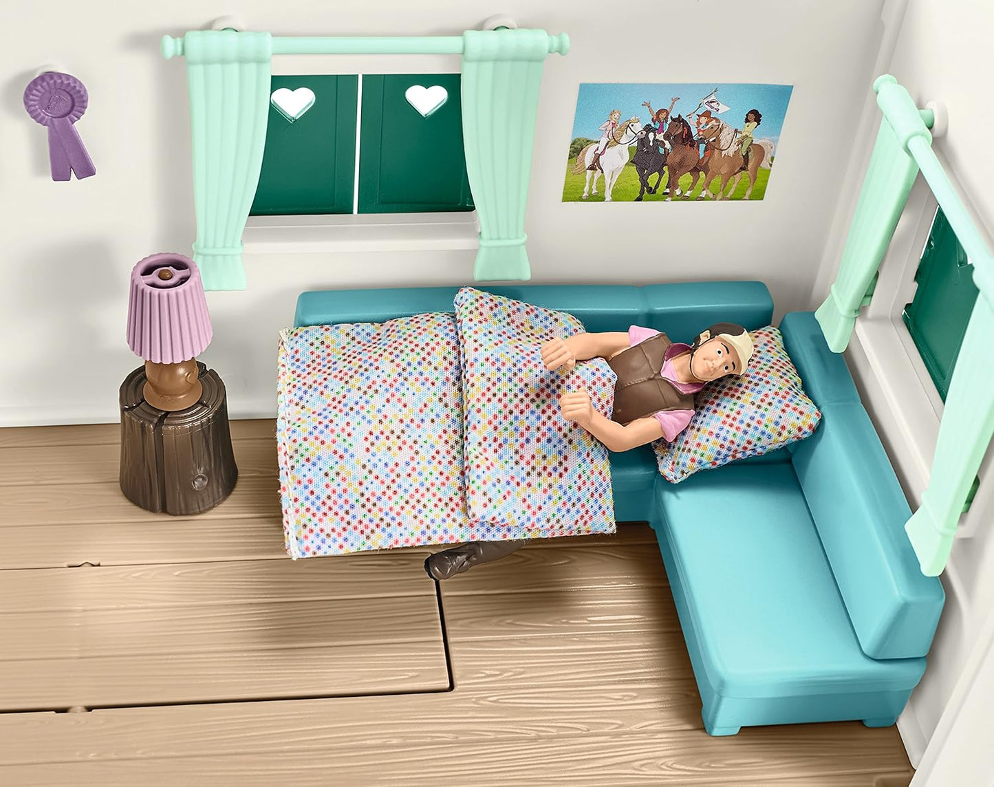 Horse Club Camper Set with Toy Horse Figurine - 43-Piece Gift for Girls and Boys, Ages 5+