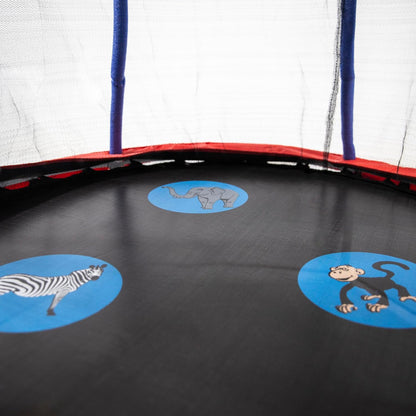 Compact Trampoline with Safety Enclosure Net