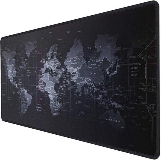 Large 800×300×2MM Gaming Mouse Pad - Non-Slip, Waterproof, and Foldable Desktop Mat for Home and Office Use - Black