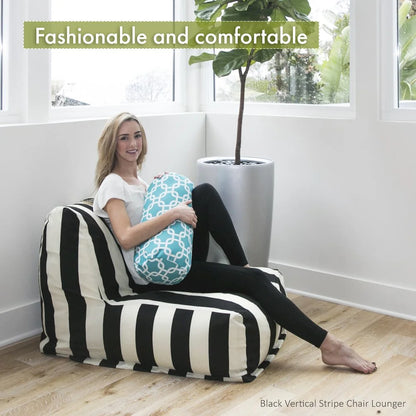 Decorative Villa Fern Bean Bag Lounger Chair