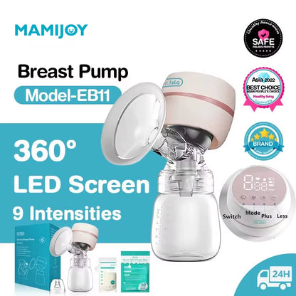 USB Rechargeable Portable Electric Breast Pump with Quiet Operation and Enhanced Suction, BPA-Free