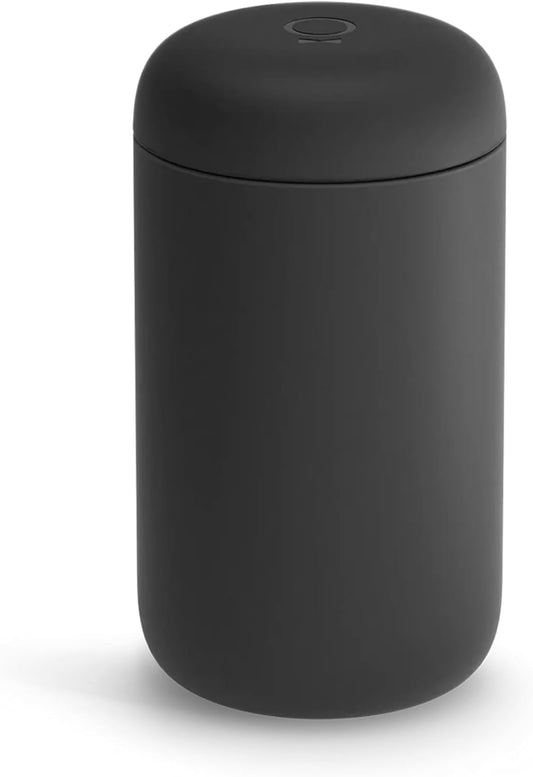 Carter Coffee Mug 16 Oz for Travel - Wide Mouth Vacuum-Insulated Stainless Steel Tea and Coffee Tumbler with Ceramic Interior - Matte Black