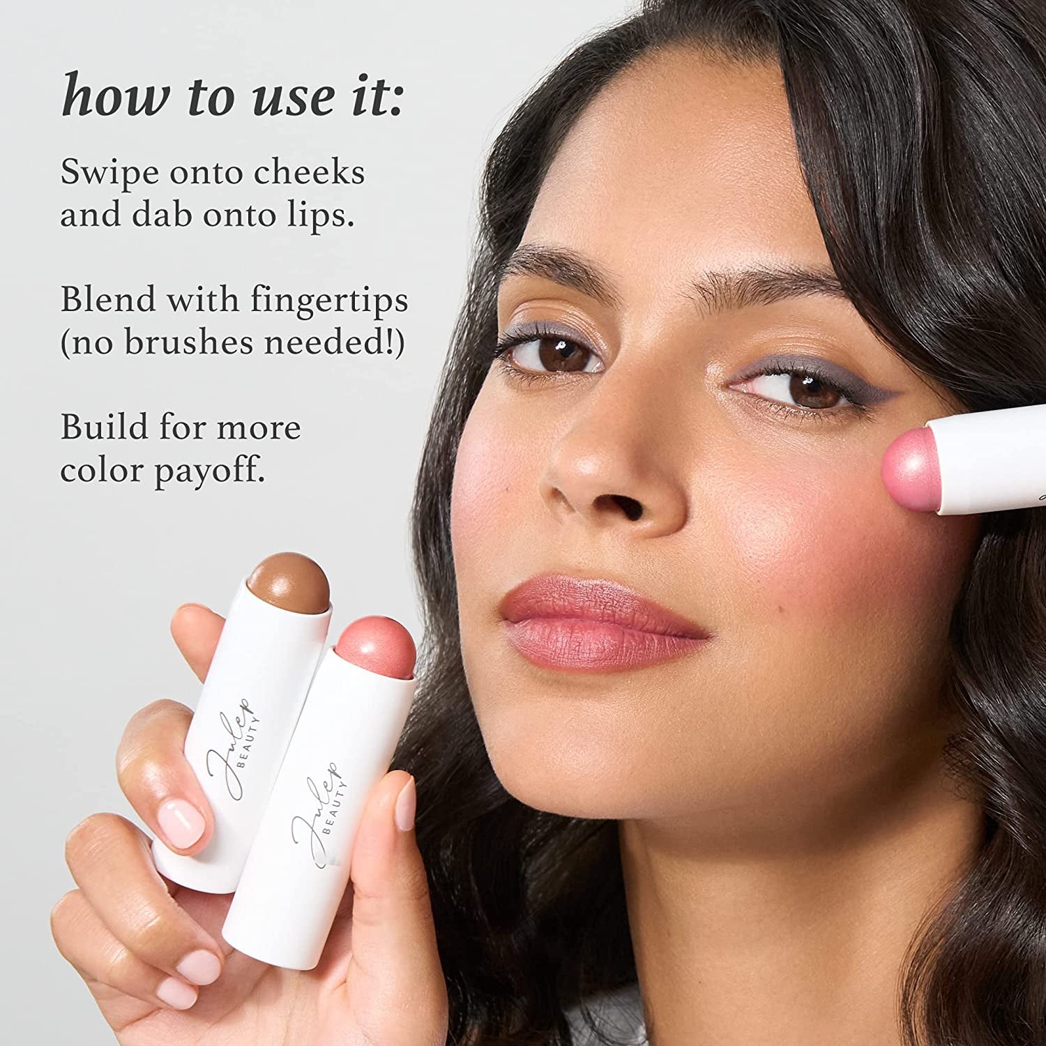 Everyday Easy 4 Piece Kit with Eyeshadow 101 in Putty Matte, Length Matters Lengthening Mascara, Skip the Brush Cream to Powder Blush in Muted Mauve, & Cushion Complexion Concealer in Medium