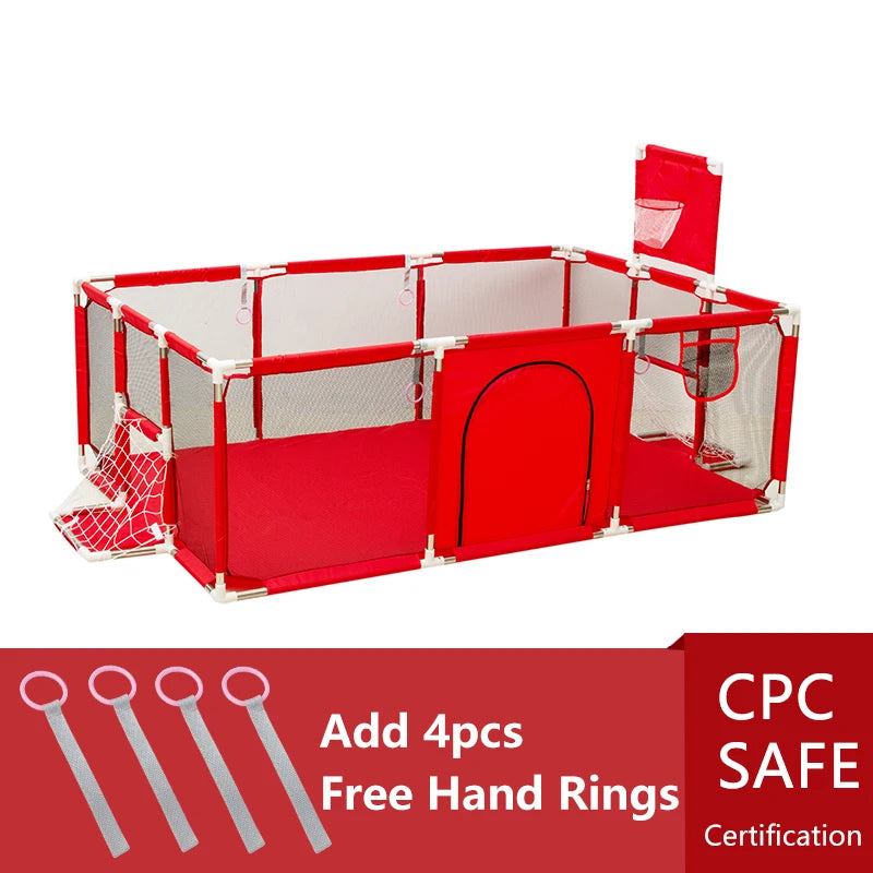 Indoor Baby Playpen Safety Barrier - Expansive Activity Gym and Groundbox Enclosure for Children