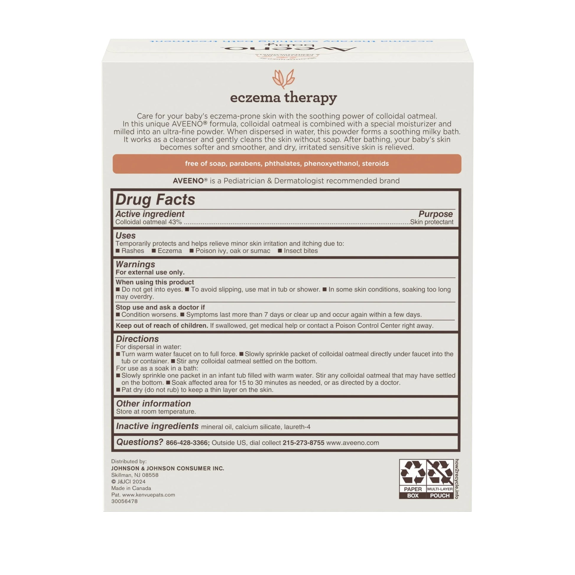 Infant Eczema Relief Bath Treatment Set - 5 Pack