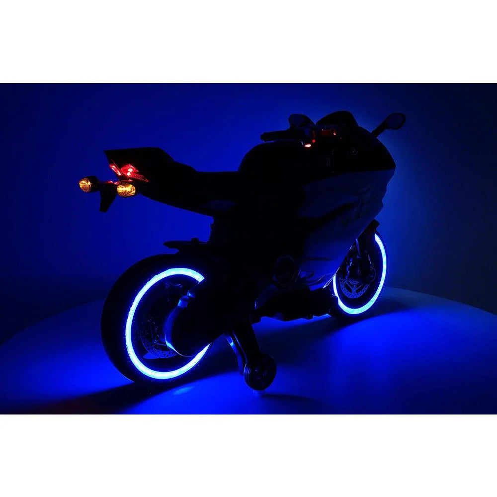 2023 Ducati Style Ride on Toy Motorcycle Car for Kids 12V Battery Powered Pink