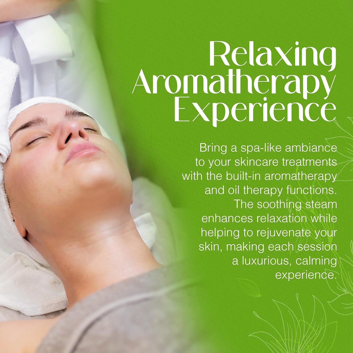 - 3-In-1 Ozone Facial Steamer, Facial Steamer for Esthetician with 5X Diopter Magnifying Lamp, 5-Piece Brush Set, Silent Timer & Aromatherapy, Facial Steamer Professional