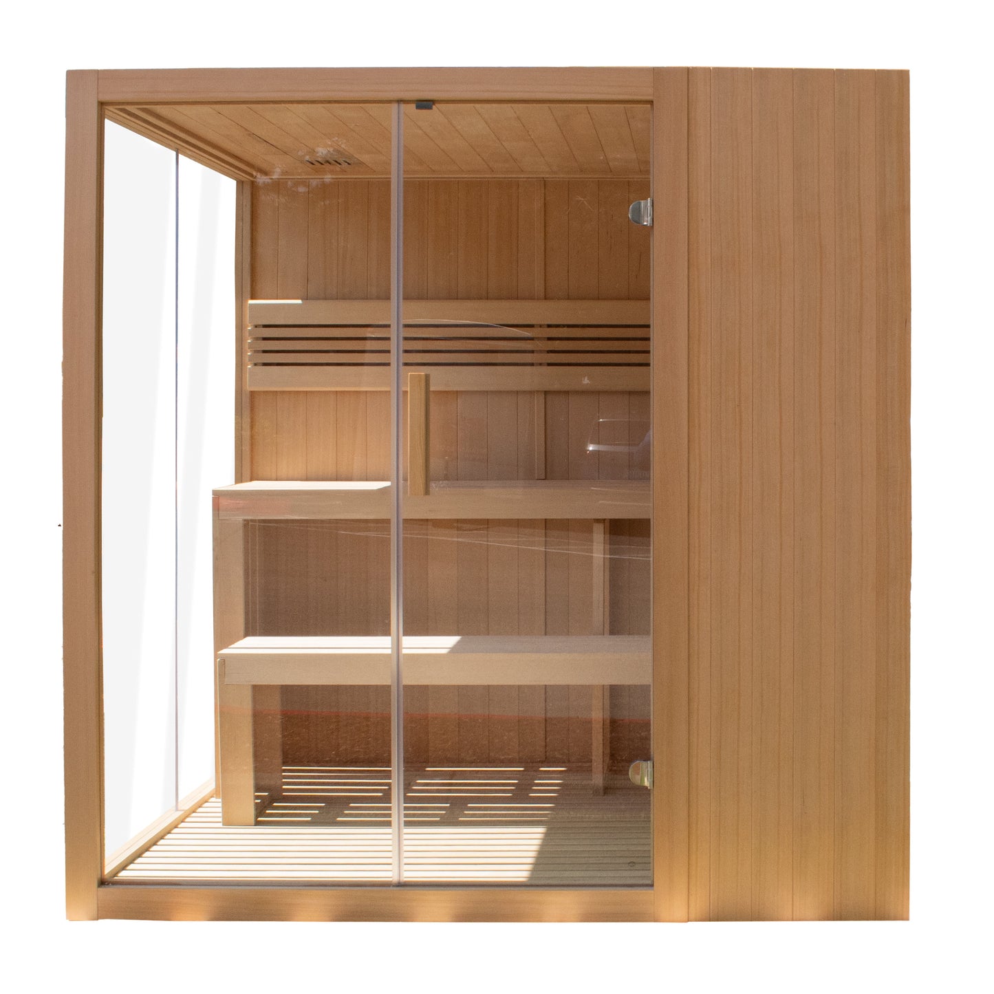 Canadian Hemlock Indoor Wet-Dry Sauna for 4-6 Persons with 4.5 kW UL Certified Heater