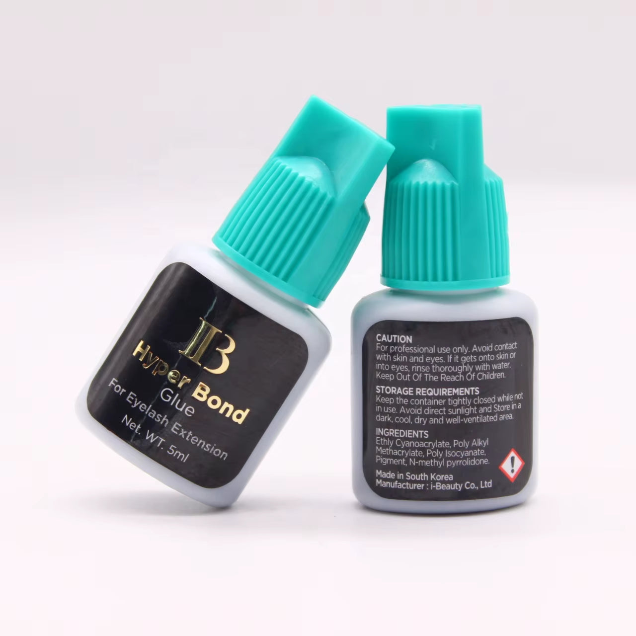 5/10 Bottles IB Hyper Bond Glue for Eyelash Extensions Korea 0.5S Fast Drying Ibeauty Cyan Cap False Lash Adhesive Makeup Tools