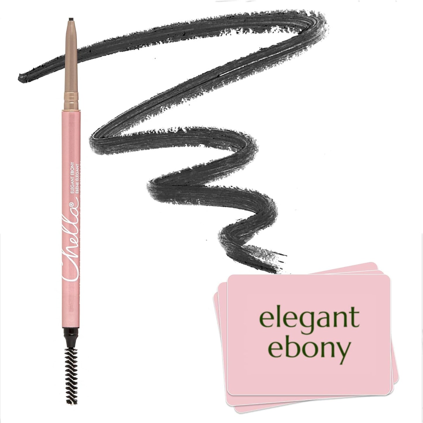 Eyebrow Pencil – Easy-To-Use Brow Definer for Shaping, Filling & Blending – Long-Wear Ebony Eyebrow Pencils for Women with Precise Tip (Ebony)