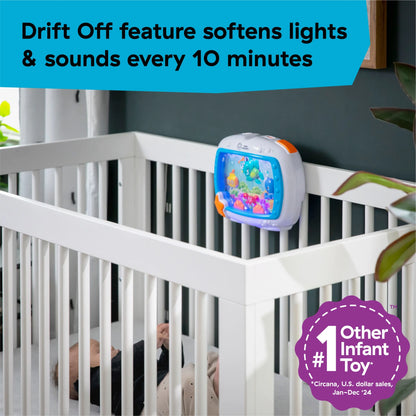 Sea Dreams Soothing Sleep Sound Machine with White Noise and Remote Control for Infants and Children, Multicolor, Ages 0 Months and Up
