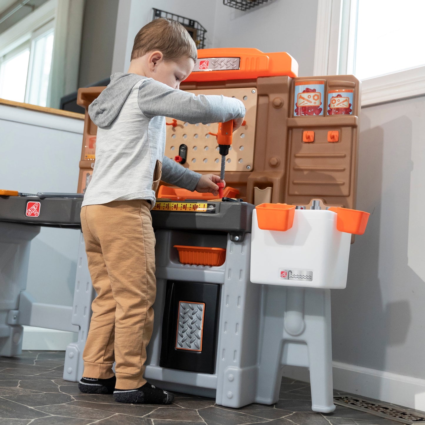 Toddler Workshop Utility Bench with 76-Piece Tool Set