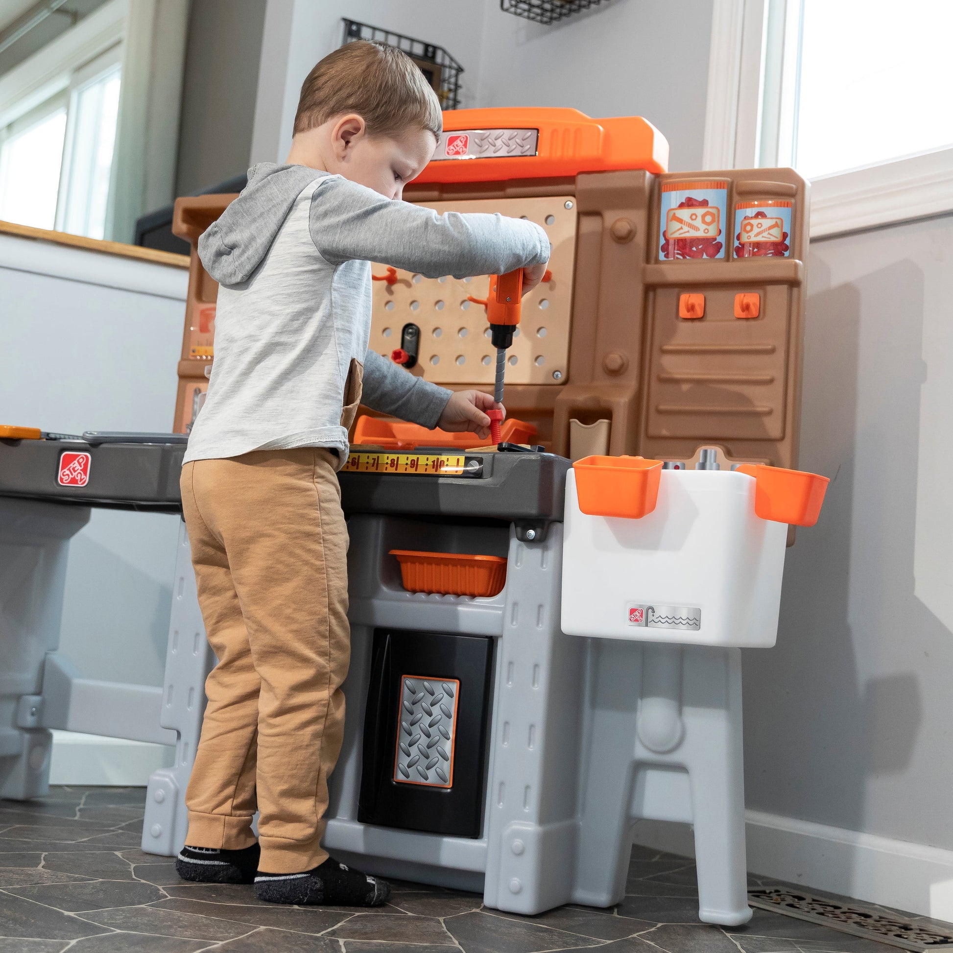 Toddler Workshop Utility Bench with 76-Piece Tool Set