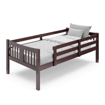 Caribou Twin over Twin Bunk Bed in Espresso - GREENGUARD Gold Certified, Convertible to Two Individual Twin Beds for Children