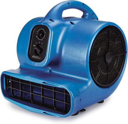 Petedge  Blue Force Air Dryer with Cage – Quiet Pet Fur Dryer Offers 3 Speeds up to 2,000 CFM, 0.33 HP