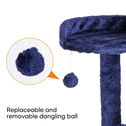 55-Inch Multi-Level Cat Tree Tower Activity Center with Condo - Available in 6 Colors