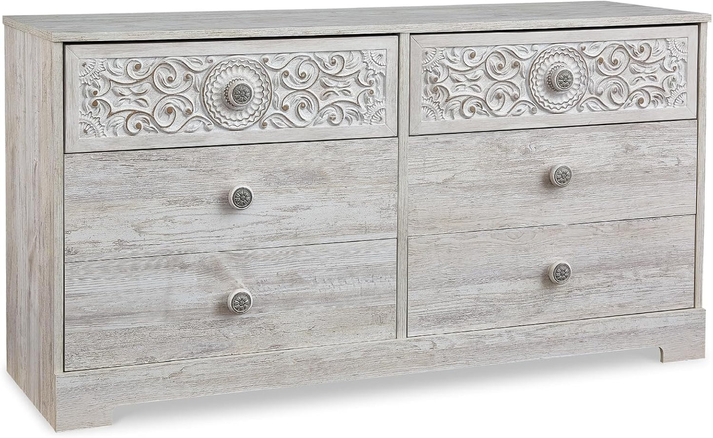 Paxberry Bohemian Dresser in Whitewash Finish