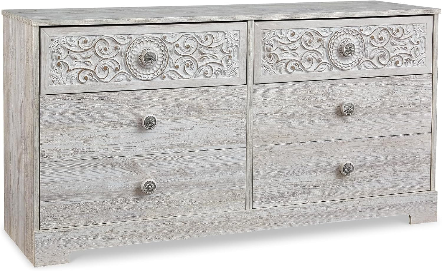 Paxberry Bohemian Dresser in Whitewash Finish