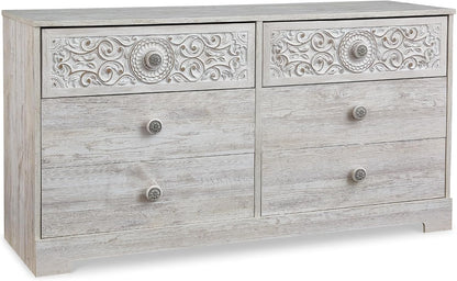 Paxberry Bohemian Dresser in Whitewash Finish