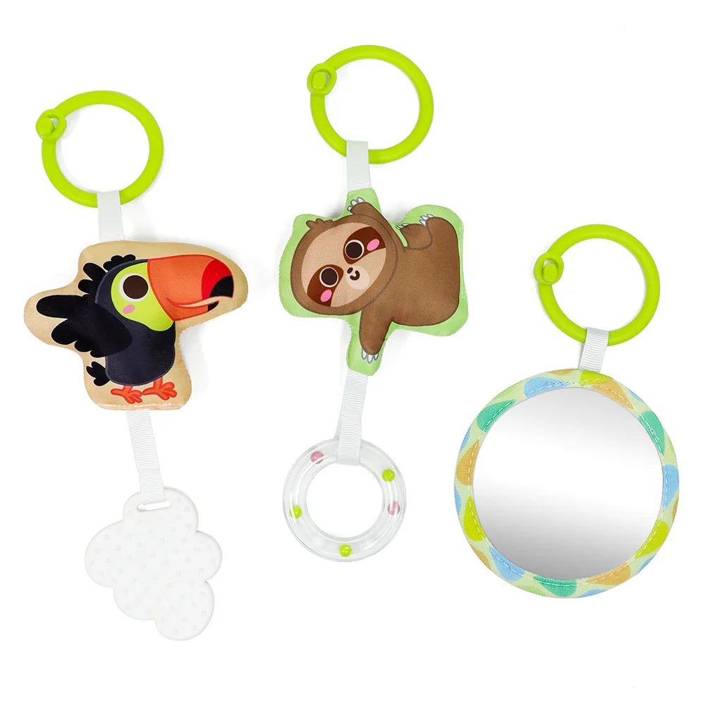 Dual-Sided Activity Toy for Rear-Facing Infant Car Seats - Ideal Entertainment for Newborns and Infants Aged 0-12 Months