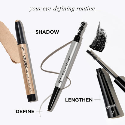 Brow Power Eyebrow Pencil - Universal Shades - Long-Lasting, Budge-Proof Formula - with Biotin - Natural-Looking Brows - Built-In Spoolie Brush