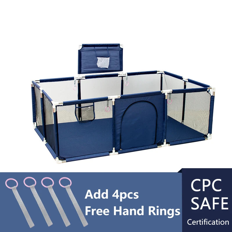 Indoor Baby Playpen Safety Barrier - Expansive Activity Gym and Groundbox Enclosure for Children