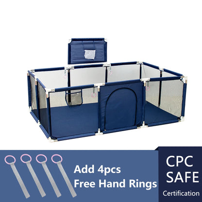 Indoor Baby Playpen Safety Barrier - Expansive Activity Gym and Groundbox Enclosure for Children
