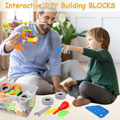 10-in-1 STEM Educational Building Set for Children Ages 4-8 - Ideal Gift for Birthdays and Christmas for Boys Ages 5-10
