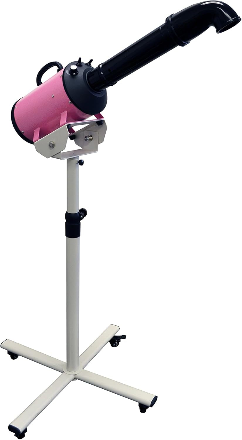 Flying Pig High Velocity Dog Pet Stand Grooming Dryer W/Variable Air Speed & Heat (Pink)