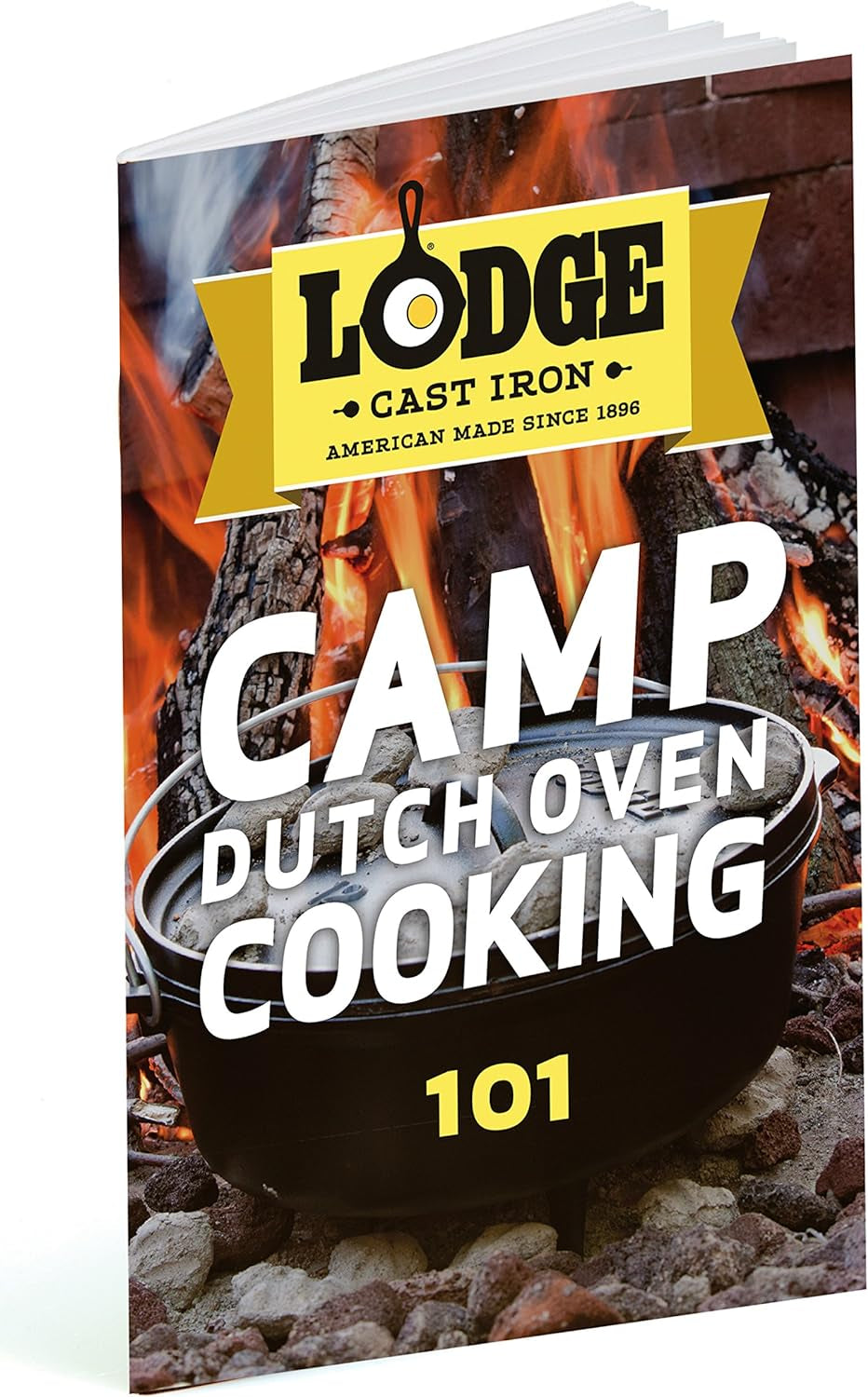 8 Quart Pre-Seasoned Cast Iron Camp Dutch Oven with Lid - Dual Handles - Use in the Oven, on the Stove, on the Grill or over the Campfire - Black