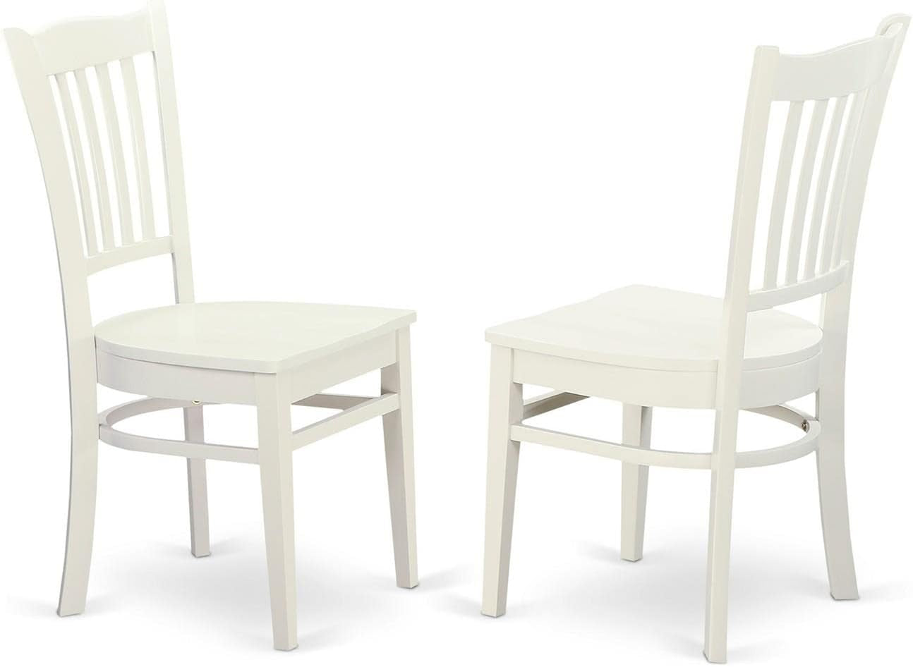 3-Piece Round Dining Table Set for Small Spaces, Featuring Dropleaf Table and 2 Wooden Chairs, 42x42 Inches, Linen White Finish