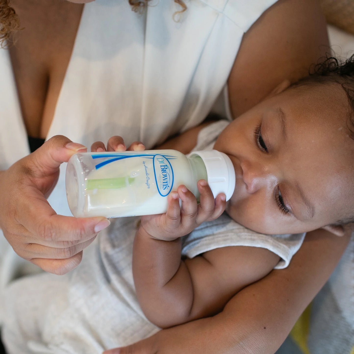 Natural Flow Anti-Colic Options+ Narrow Breast-to-Bottle Feeding Set, Clear, 4 oz, Set of 4