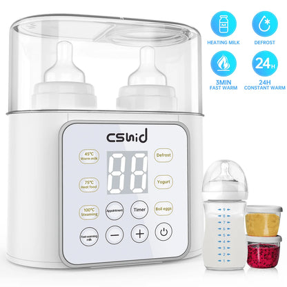 9-in-1 Multi-Function Baby Bottle Warmer: Advanced Milk Heating and Food Defrosting Solution