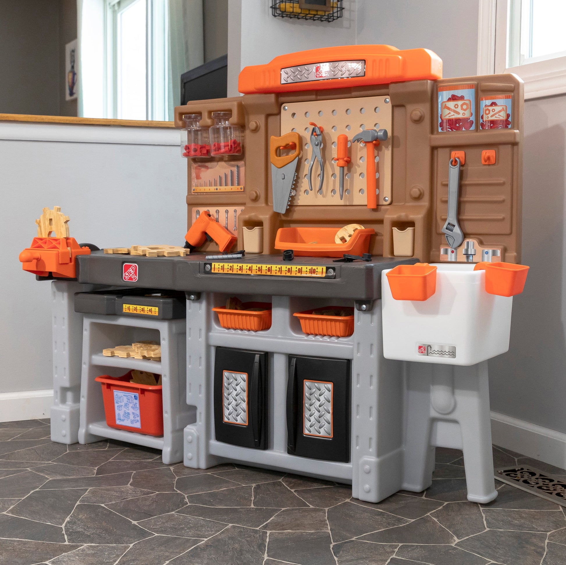 Toddler Workshop Utility Bench with 76-Piece Tool Set