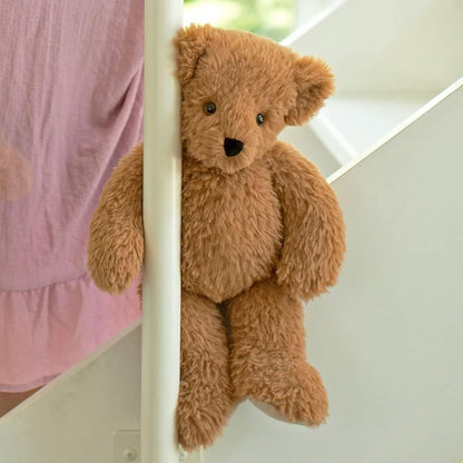 13-Inch Almond Brown Bear Stuffed Animal | Made in the USA with 100% Recycled Filling | Bear Hospital Care Support