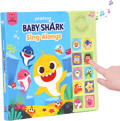 Interactive Baby Shark Sound Book with 10 Buttons | Educational Toy for Toddlers Ages 1-3 | Perfect Gift for Boys and Girls