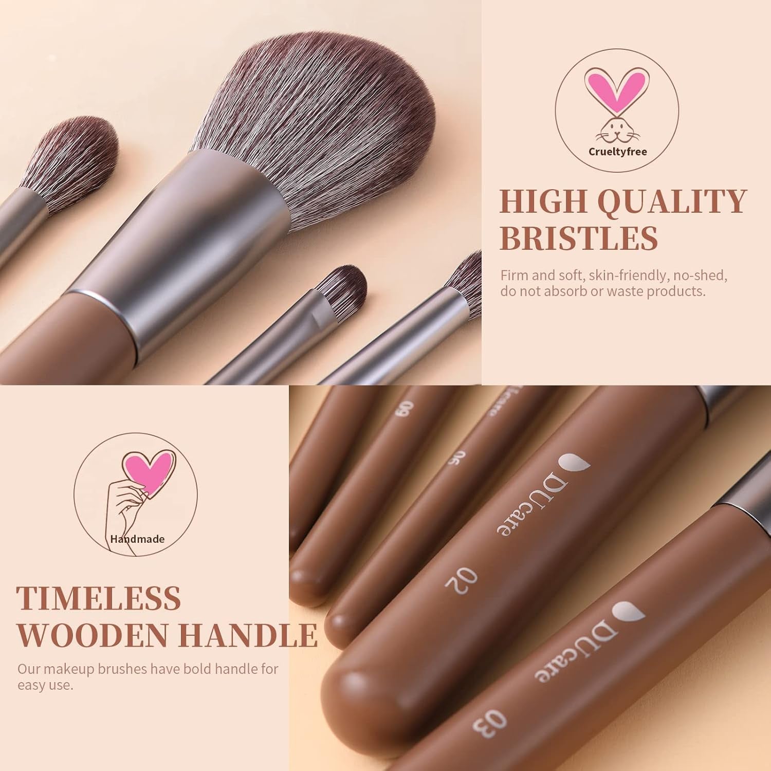 Professional Makeup Brushes +Makeup Brush Solid Soap Cleanser